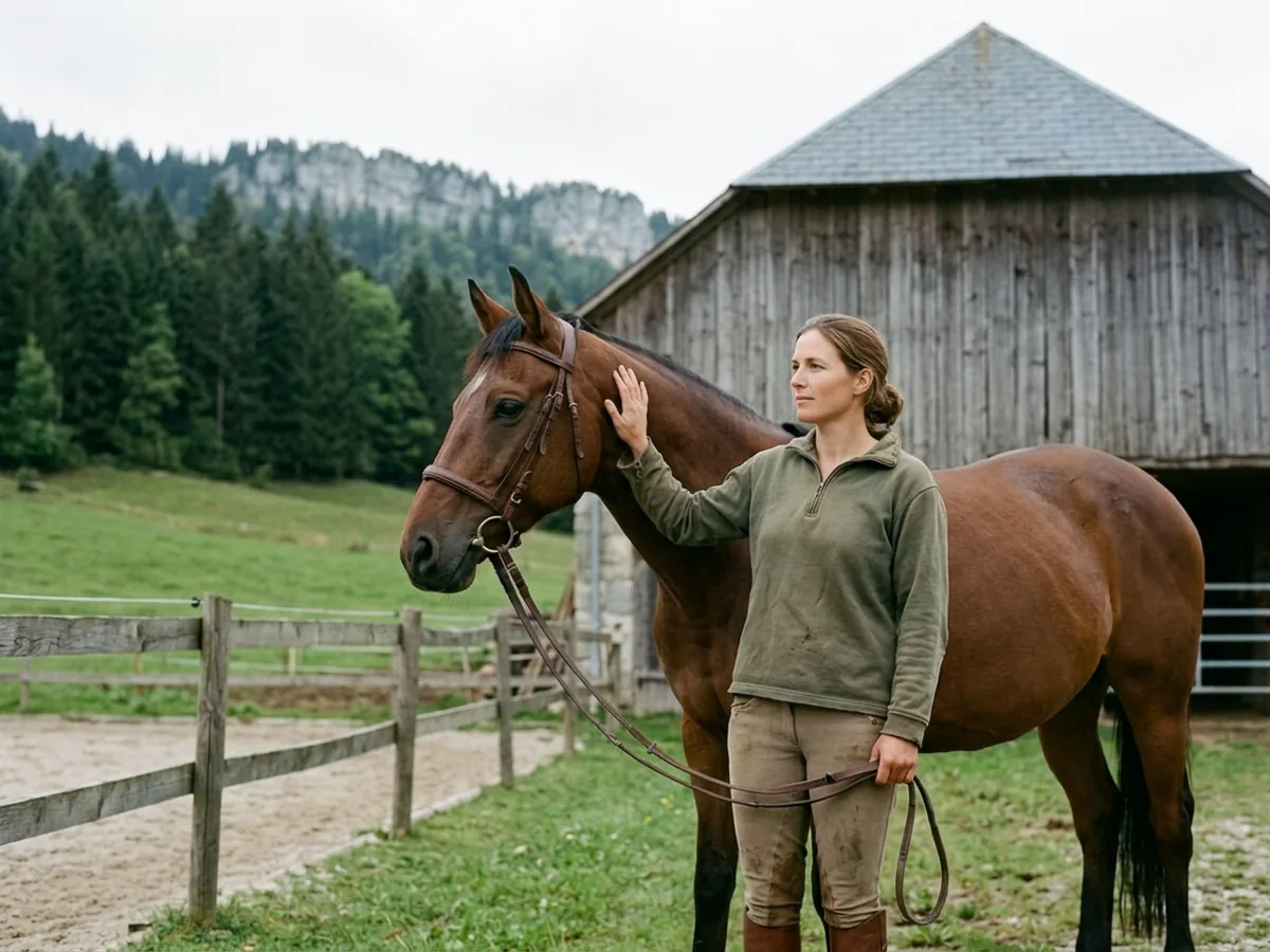Cours d'équitation à Herbeys, Isère