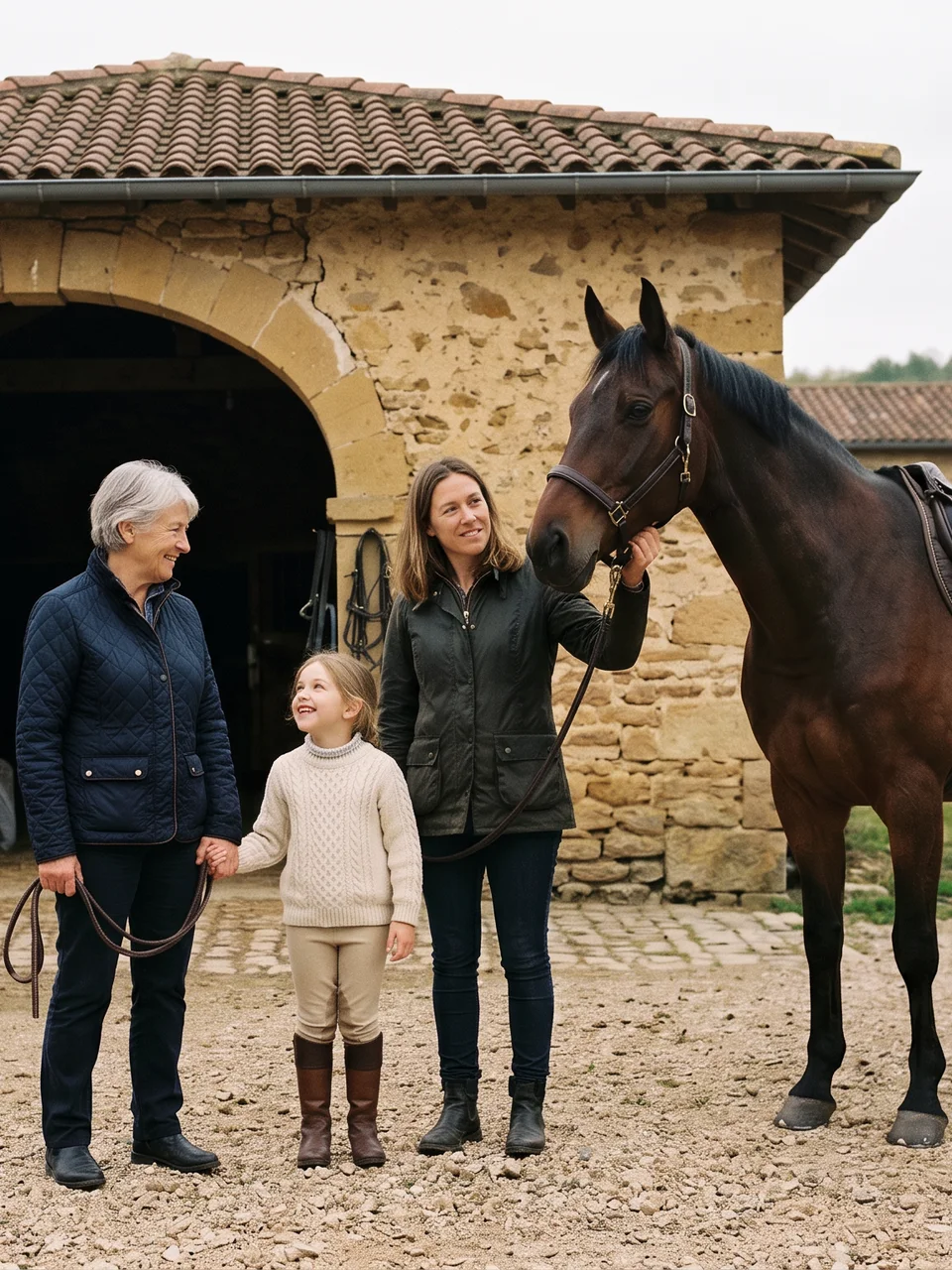 L'équipe, Ferme du Goûter, centre équestre à Herbeys